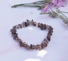 Load image into Gallery viewer, Smoky Quartz Natural Stone  Crystal Chips Bracelet |Reiju
