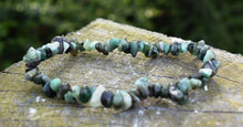Load image into Gallery viewer, Emerald Crystal Stone Elasticated Bracelet