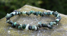 Load image into Gallery viewer, Emerald Crystal Stone Elasticated Bracelet
