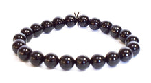 Load image into Gallery viewer, Black Tourmaline Natural Polished Beads Bracelet Gift Wrapped