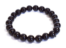 Load image into Gallery viewer, Polished Black Tourmaline Bead Bracelet – Natural Crystal Jewelry for Protection | Gift-Ready|Reiju