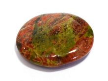 Load image into Gallery viewer, Unakite Crystal Palm Stone Cabochon