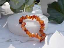 Load image into Gallery viewer, Carnelian Natural Crystal Stone Chips Bracelet Handmade |Reiju