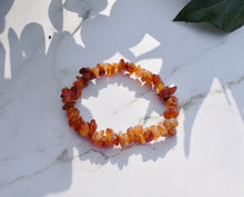 Load image into Gallery viewer, Carnelian Natural Crystal Stone Chips Bracelet Handmade |Reiju