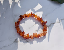 Load image into Gallery viewer, Carnelian Natural Crystal Stone Chips Bracelet Handmade |Reiju