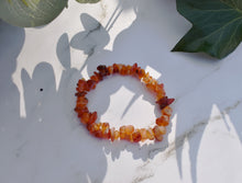 Load image into Gallery viewer, Carnelian Natural Crystal Stone Chips Bracelet Handmade |Reiju