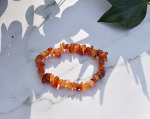Load image into Gallery viewer, Carnelian Natural Crystal Stone Chips Bracelet Handmade |Reiju