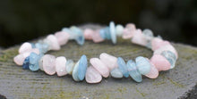 Load image into Gallery viewer, Rose Quartz & Aquamarine Crystal Bracelet