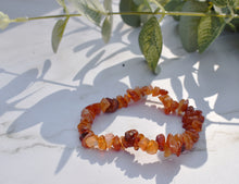 Load image into Gallery viewer, Carnelian Natural Crystal Stone Chips Bracelet Handmade |Reiju