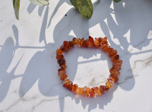 Load image into Gallery viewer, Carnelian Natural Crystal Stone Chips Bracelet Handmade |Reiju