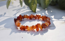 Load image into Gallery viewer, Carnelian Natural Crystal Stone Chips Bracelet Handmade |Reiju