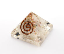 Load image into Gallery viewer, Rainbow Moonstone Small Crystal Orgone Pyramid