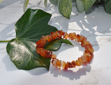Load image into Gallery viewer, Carnelian Natural Crystal Stone Chips Bracelet Handmade |Reiju