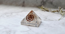 Load image into Gallery viewer, Rainbow Moonstone Small Crystal Orgone Pyramid