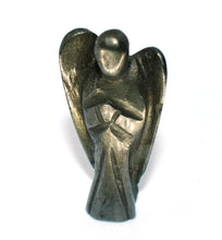 Load image into Gallery viewer, Pyrite "Fools Gold" Natural Crystal Carved Guardian Angel |Reiju