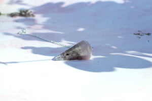 Rose Quartz Amethyst Clear Quartz RAC Faceted Crystal Stone Dowsing Pendulum