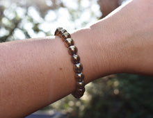 Load image into Gallery viewer, Pyrite Crystal Beaded Bracelet