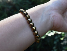 Load image into Gallery viewer, Pyrite Crystal Beaded Bracelet
