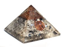 Load image into Gallery viewer, Large Rainbow Moonstone Crystal Stones Orgone/Orgonite Pyramid