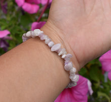 Load image into Gallery viewer, Kunzite Natural Crystal Stone Chips Elasticated Bracelet |Reiju