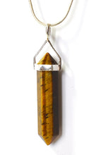 Load image into Gallery viewer, Tigers Eye Crystal 925 Silver Pendant & 18" Silver Chain Necklace