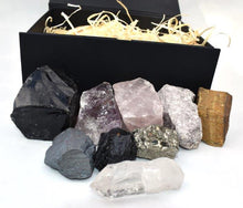 Load image into Gallery viewer, Large Natural Raw Crystal Chunk Quartz, Obsidian,Tigers Eye Hematite etc In Gift Set Box |Reiju
