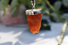 Load image into Gallery viewer, Carnelian Raw Crystal Pendant