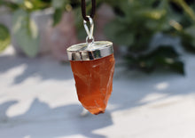 Load image into Gallery viewer, Carnelian Raw Crystal Pendant