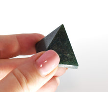 Load image into Gallery viewer, Green Mica Crystal Pyramid