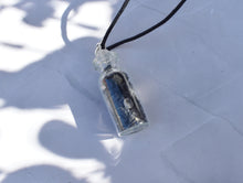 Load image into Gallery viewer, Black Tourmaline Crystal Chips Bottle Pendant