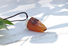 Load image into Gallery viewer, Carnelian Raw Crystal Pendant