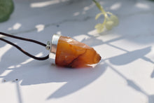 Load image into Gallery viewer, Carnelian Raw Crystal Pendant