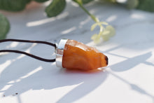 Load image into Gallery viewer, Carnelian Raw Crystal Pendant