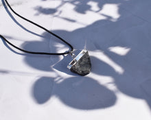 Load image into Gallery viewer, Small Black Tourmaline Pendant Necklace – Natural Crystal Protection Stone with Cord|Reiju