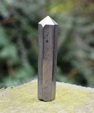 Load image into Gallery viewer, Gold Pyrite " Fools Gold" Crystal Stone Polished Terminated & Faceted Point Stick Gift Wrapped