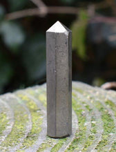 Load image into Gallery viewer, Gold Pyrite " Fools Gold" Crystal Stone Polished Terminated & Faceted Point Stick Gift Wrapped