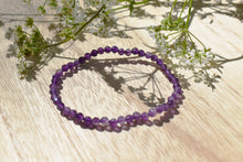 Load image into Gallery viewer, Amethyst Faceted Crystal Bracelet