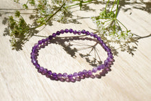 Load image into Gallery viewer, Amethyst Faceted Crystal Bracelet