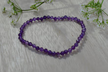 Load image into Gallery viewer, Amethyst Faceted Crystal Bracelet