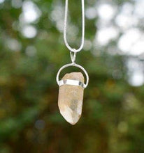 Load image into Gallery viewer, Citrine Crystal Stone 925 Sterling Silver Pendant