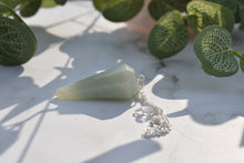 Load image into Gallery viewer, Green Aventurine Crystal Gemstone Dowsing Pendulum