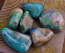 Load image into Gallery viewer, Chrysocolla Natural Healing Crystal Polished Tumble Stone