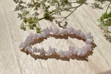 Load image into Gallery viewer, Kunzite Natural Crystal Stone Chips Elasticated Bracelet |Reiju