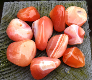 Carnelian Crystal Tumble Stone