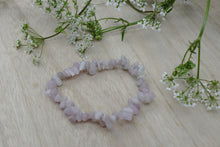 Load image into Gallery viewer, Kunzite Natural Crystal Stone Chips Elasticated Bracelet |Reiju