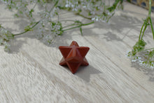 Load image into Gallery viewer, Red Jasper Crystal Merkaba Star