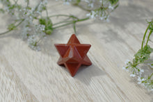 Load image into Gallery viewer, Red Jasper Crystal Merkaba Star