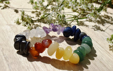 Load image into Gallery viewer, Chakra Crystal Stone Chips Gemstone Bracelet