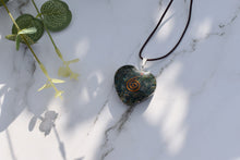 Load image into Gallery viewer, Bloodstone Crystal Orgone Heart Pendant