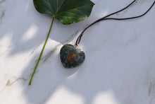 Load image into Gallery viewer, Bloodstone Crystal Orgone Heart Pendant
